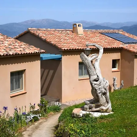 Casa de Férias Ricciu Labellise Ecologique , 3 Epis Vue Mer Calcatoggio (Corsica)